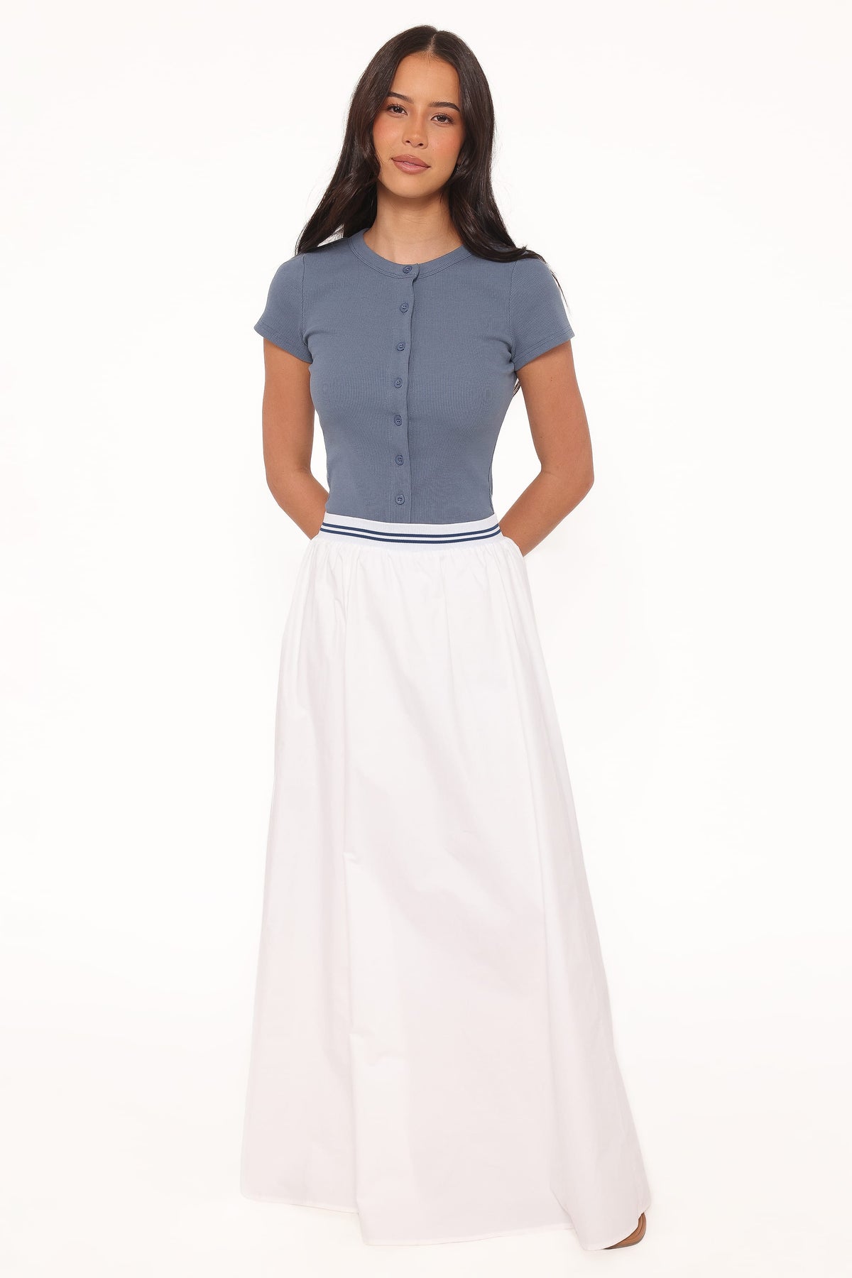 Christine Maxi Skirt in White – view 7 of 9