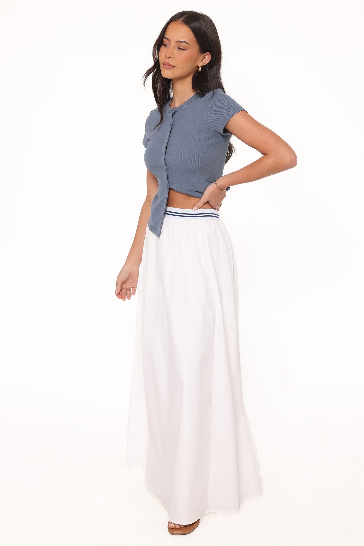 Christine Maxi Skirt in White – view 4 of 9