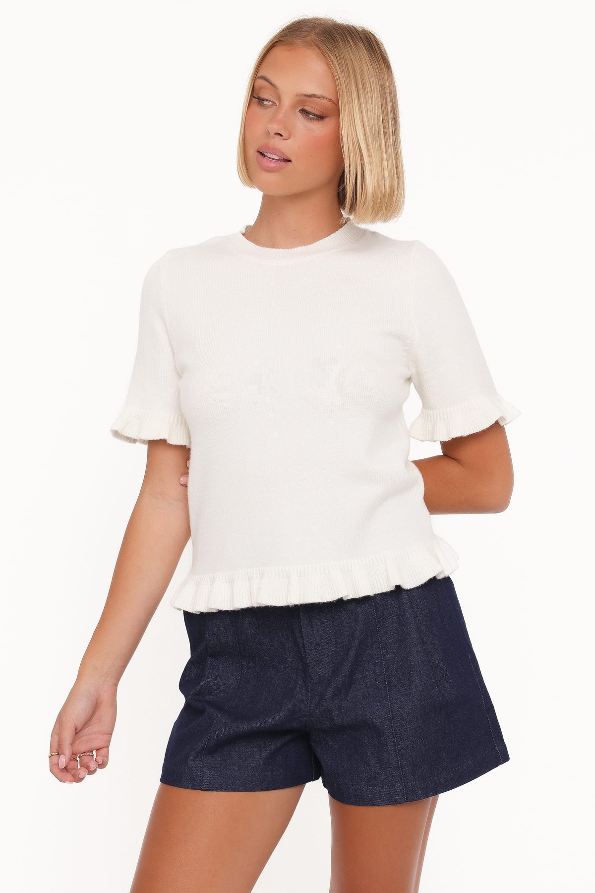 Dallas Bermuda Denim Short in Dark Wash – view 4 of 8