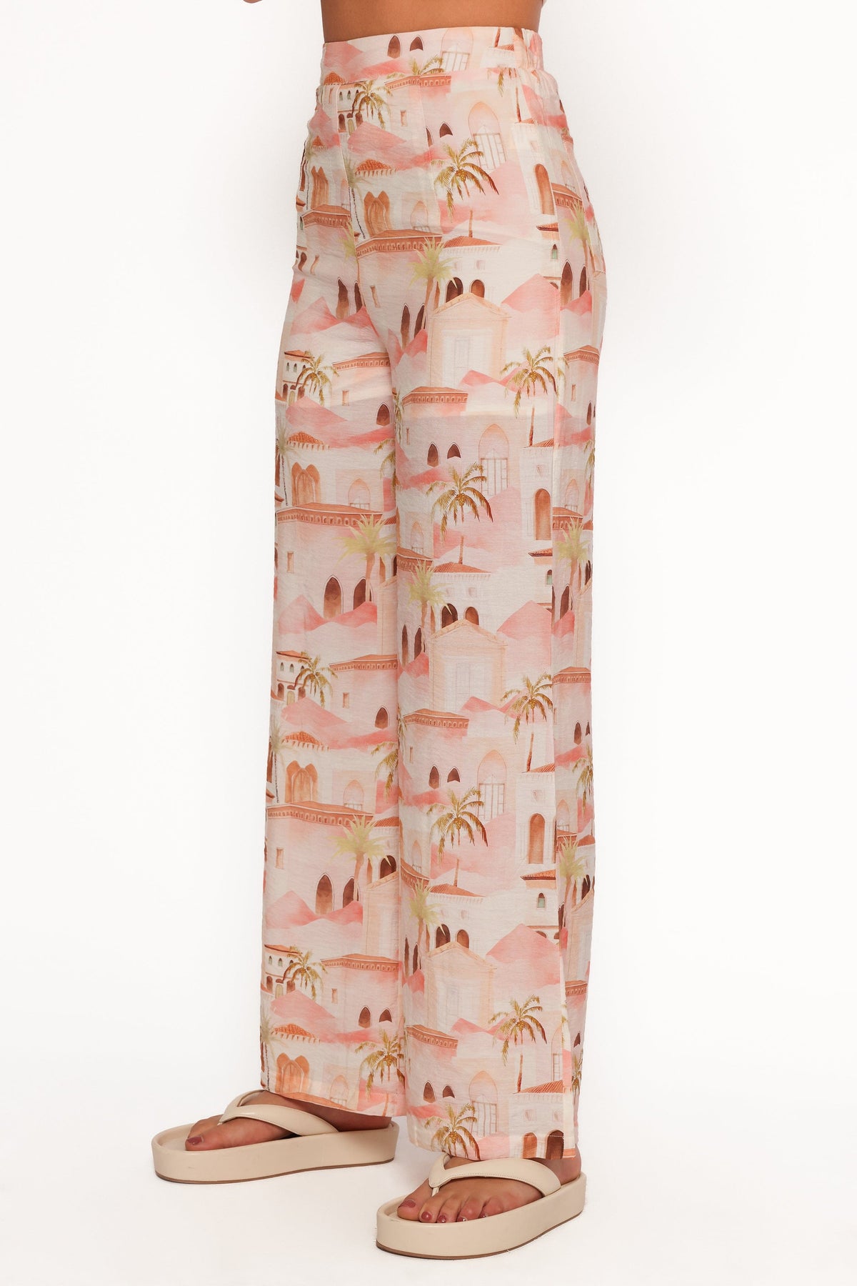 Devina Pants in Tan Print – view 7 of 8