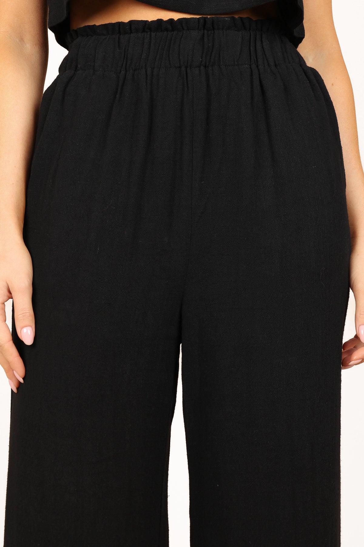 Eleanor High Waisted Pants in Black – view 6 of 7