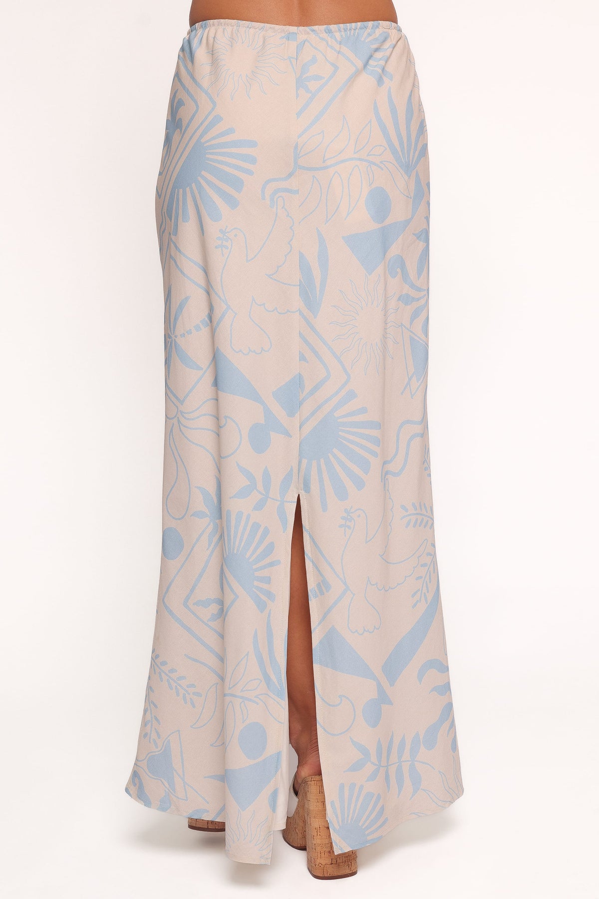 Elena Maxi Skirt in Blue Soleil – view 5 of 6