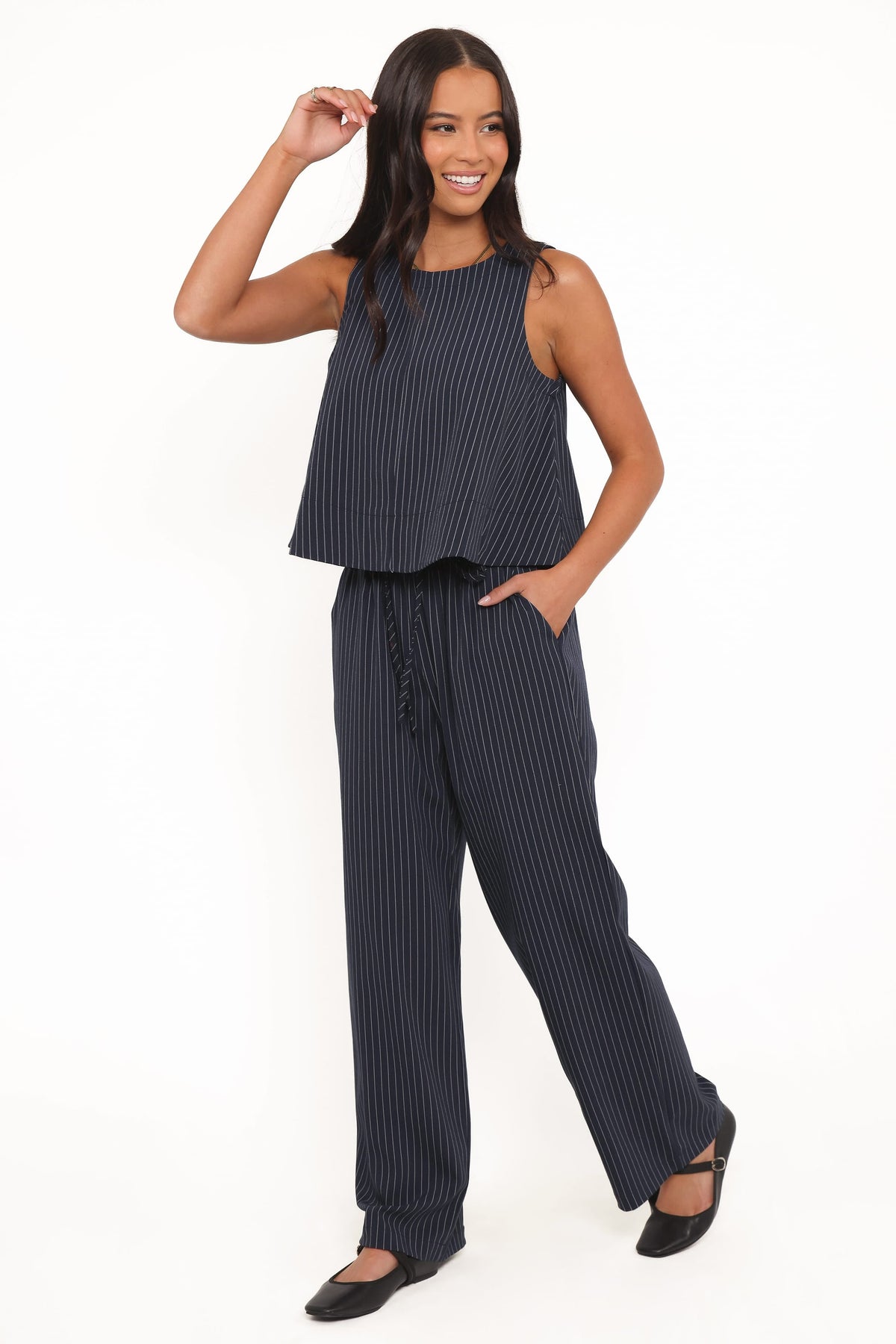 Elijah Pants in Navy White Stripe – view 5 of 8