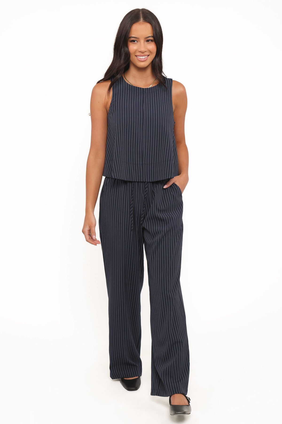 Elijah Pants in Navy White Stripe – view 7 of 8