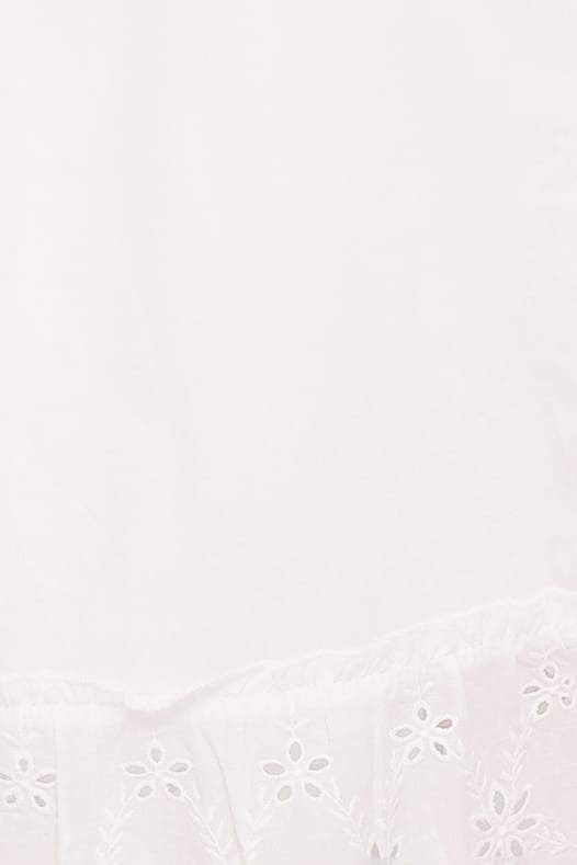 Eliska Frill Hem Pant in White – view 7 of 8