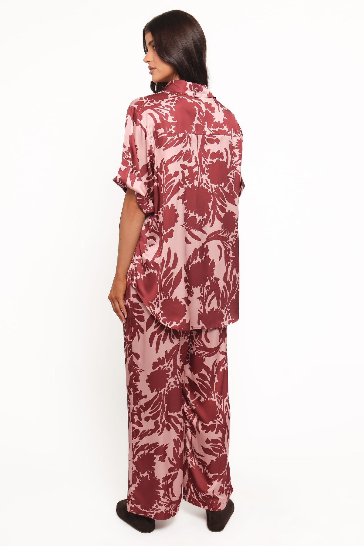 Elysia Pants in Pink Burgundy – view 5 of 6