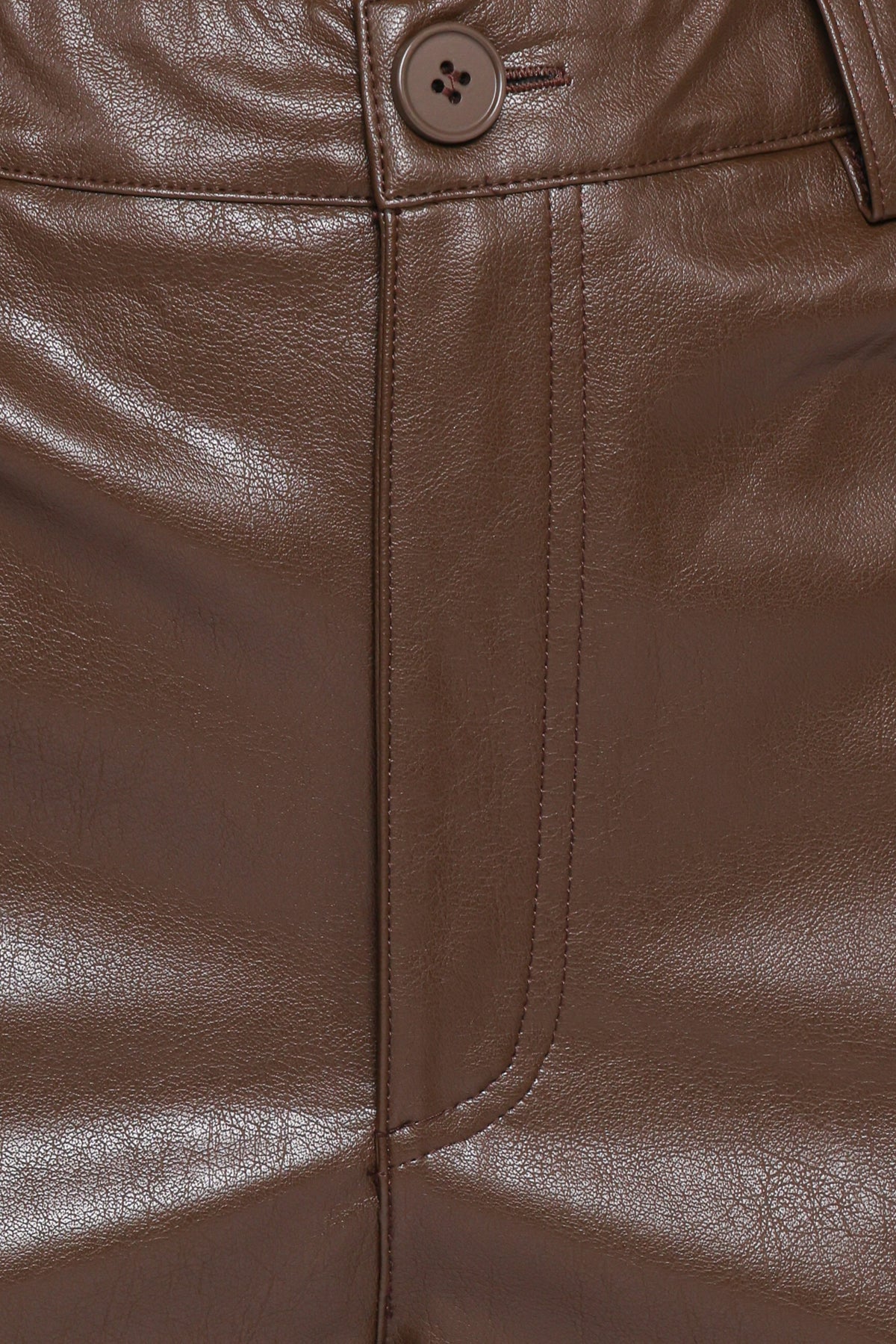 Emer Leather Pant in Chocolate Brown – view 6 of 6