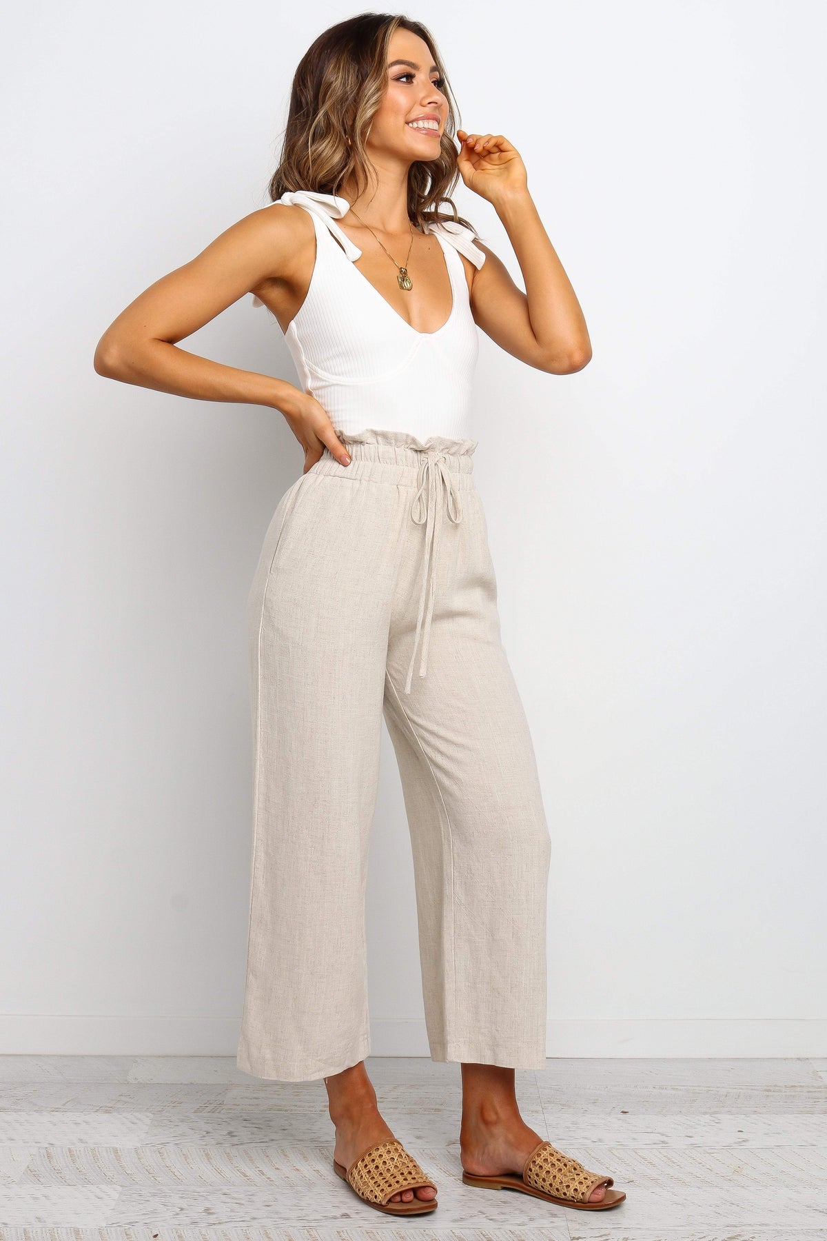 Hawthorne Pant in Beige – view 6 of 8