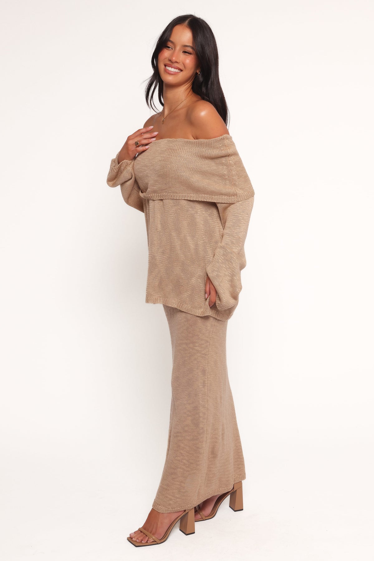 Indya Knit Skirt in Mocha – view 3 of 7