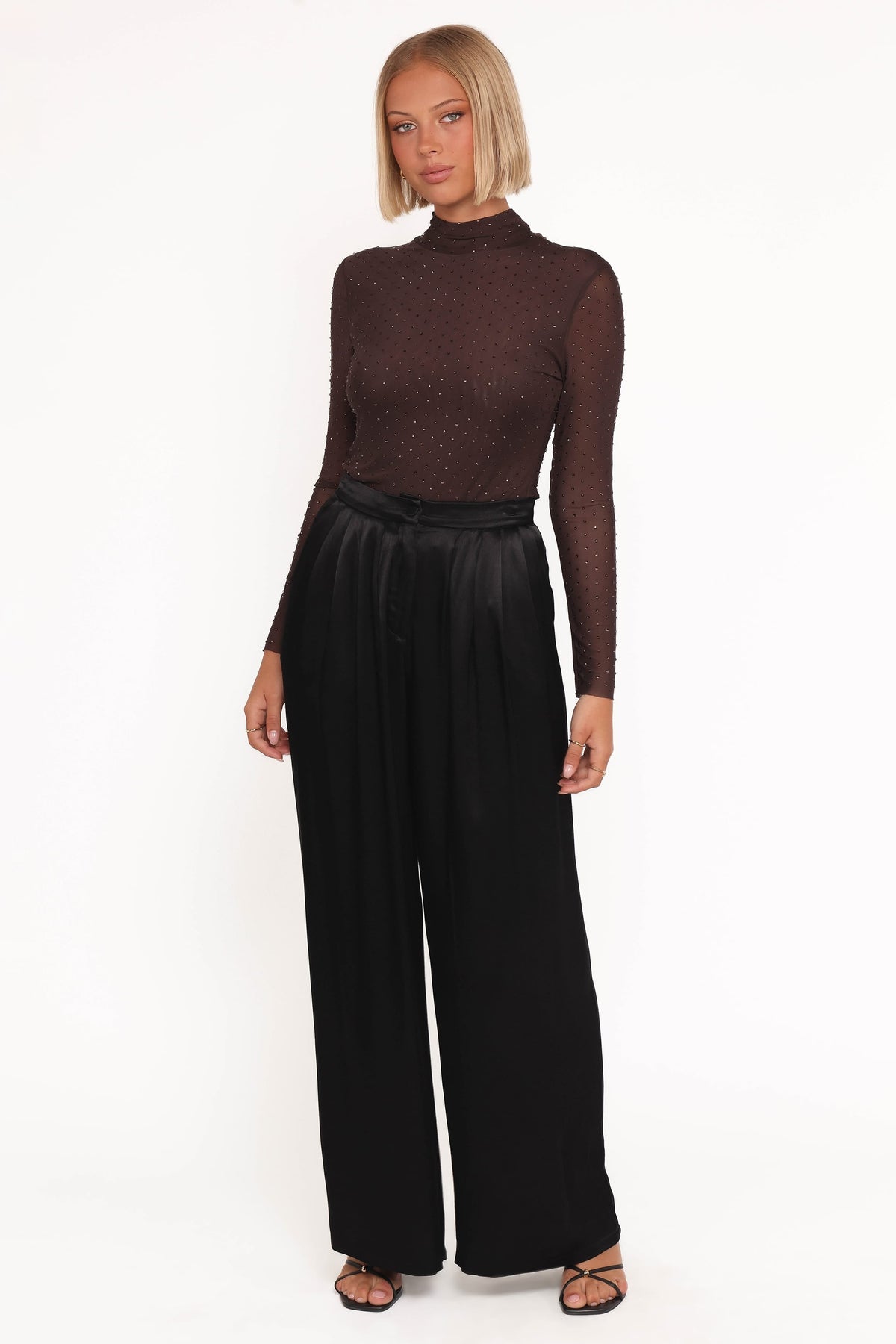 Joyce Wide Leg Pant in Black – view 2 of 5