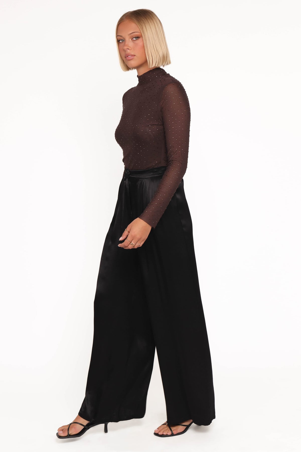 Joyce Wide Leg Pant in Black – view 3 of 5