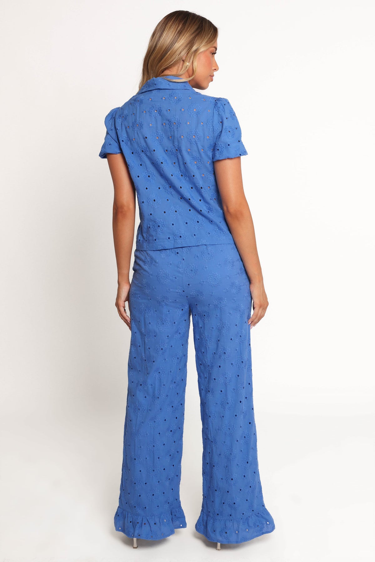 Katya Embroidered Pants in Cobalt – view 5 of 8