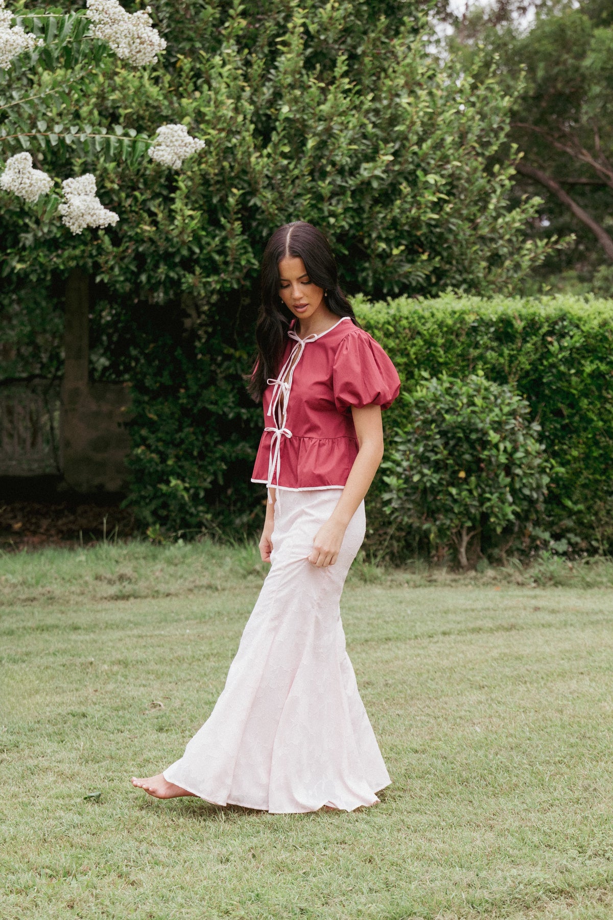 Larina Maxi Skirt in Pink – view 1 of 7