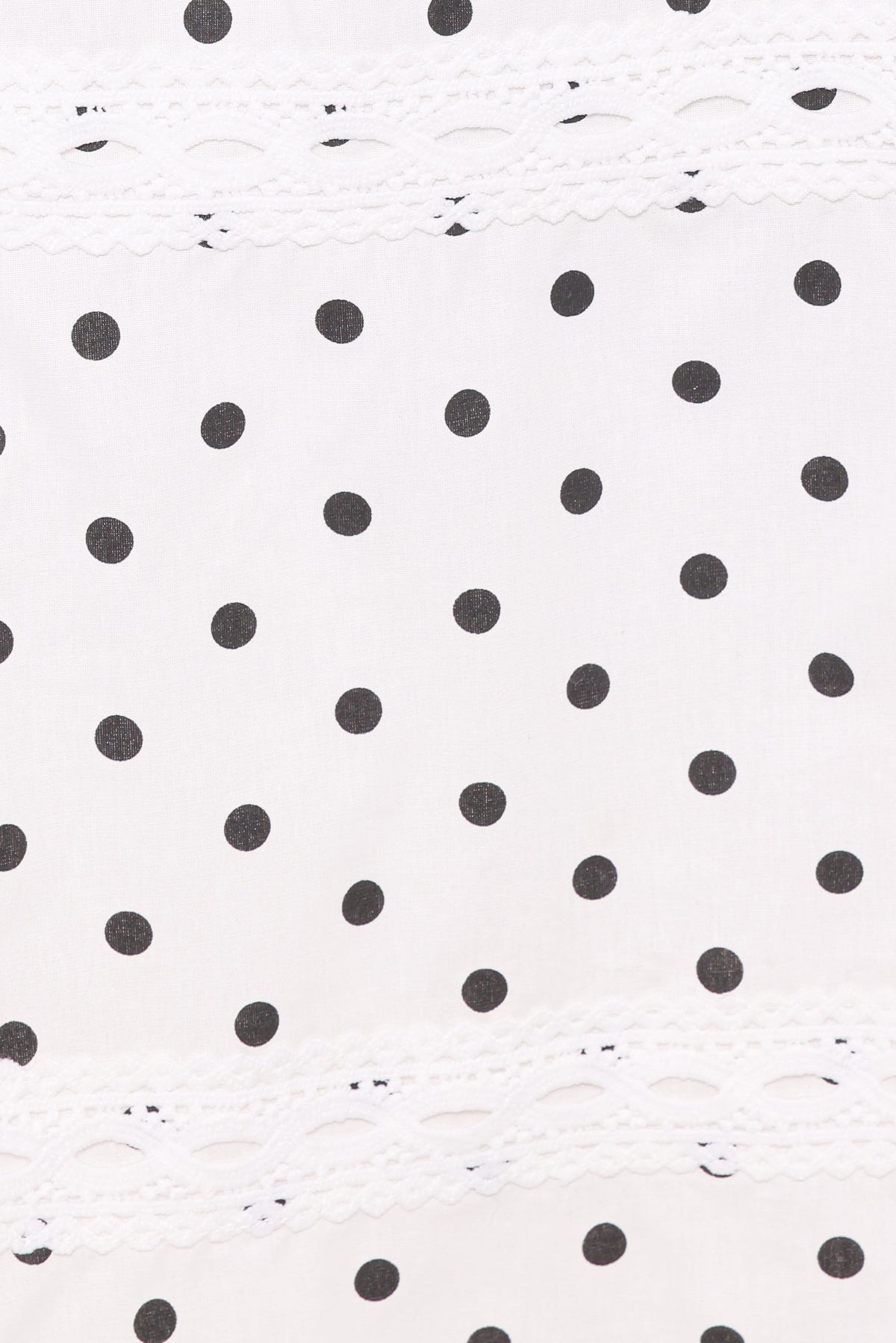 Lucia Tiered Midi Skirt in White Polka Dot – view 5 of 7
