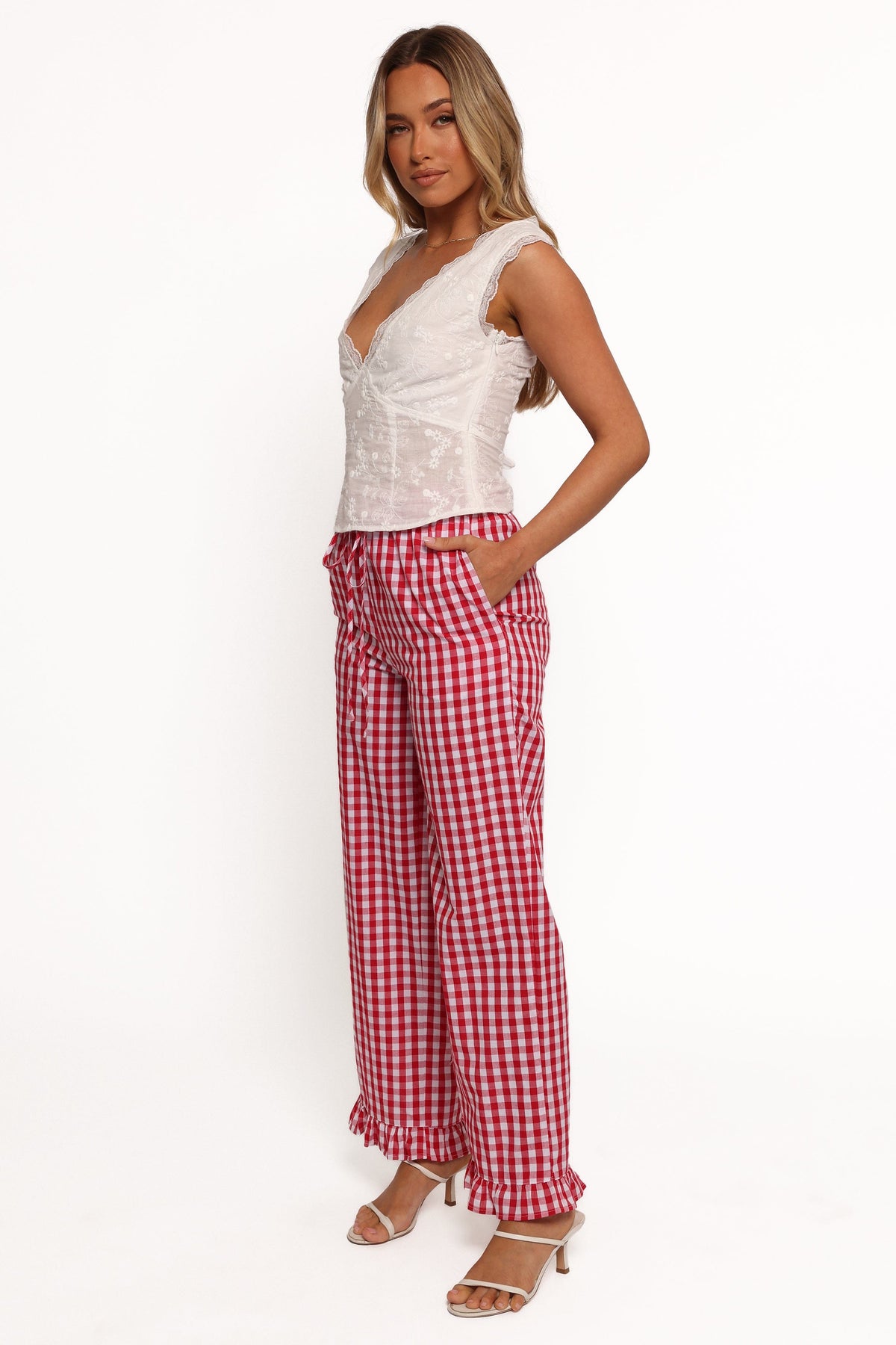 Marina Pant in Red Gingham – view 5 of 8