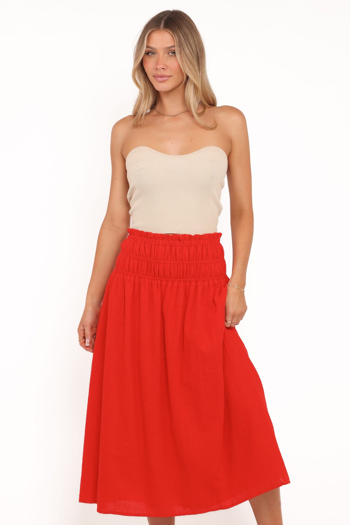 Mattea Maxi Skirt in Red – view 3 of 7
