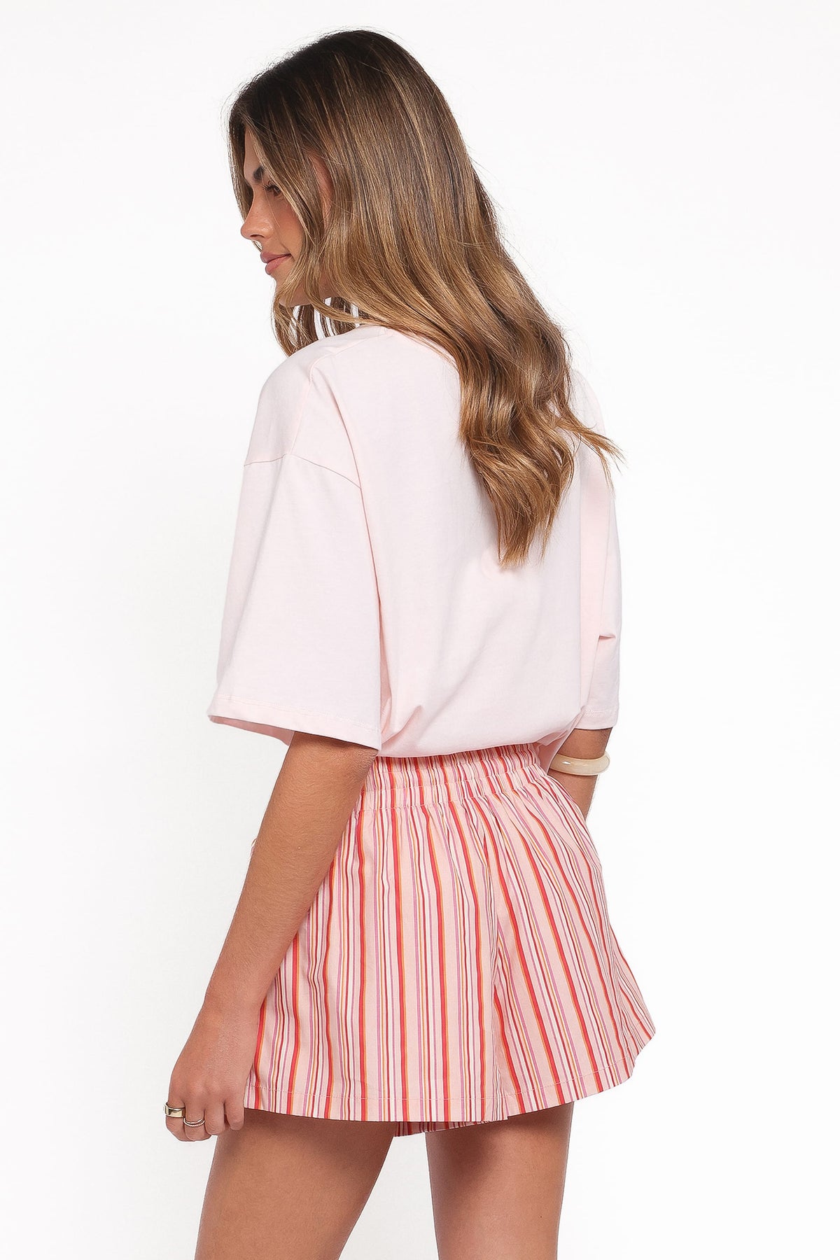 Mattina Shorts in Peach Stripe – view 5 of 8