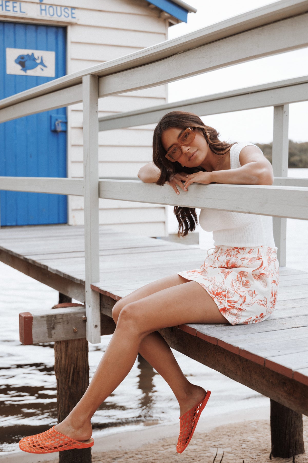 Maxima Mini Skirt in Red Floral – view 8 of 8