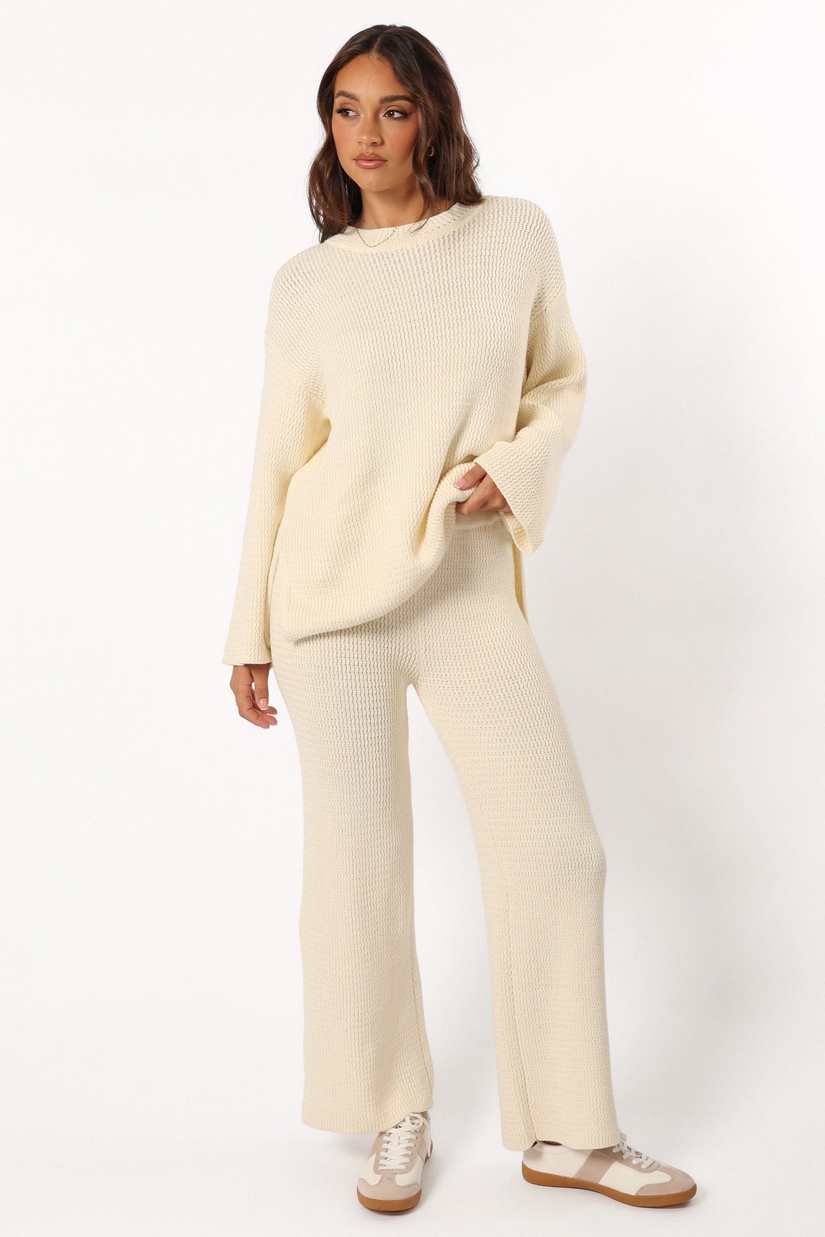 McKinley Knit Pant in Cream – view 3 of 9
