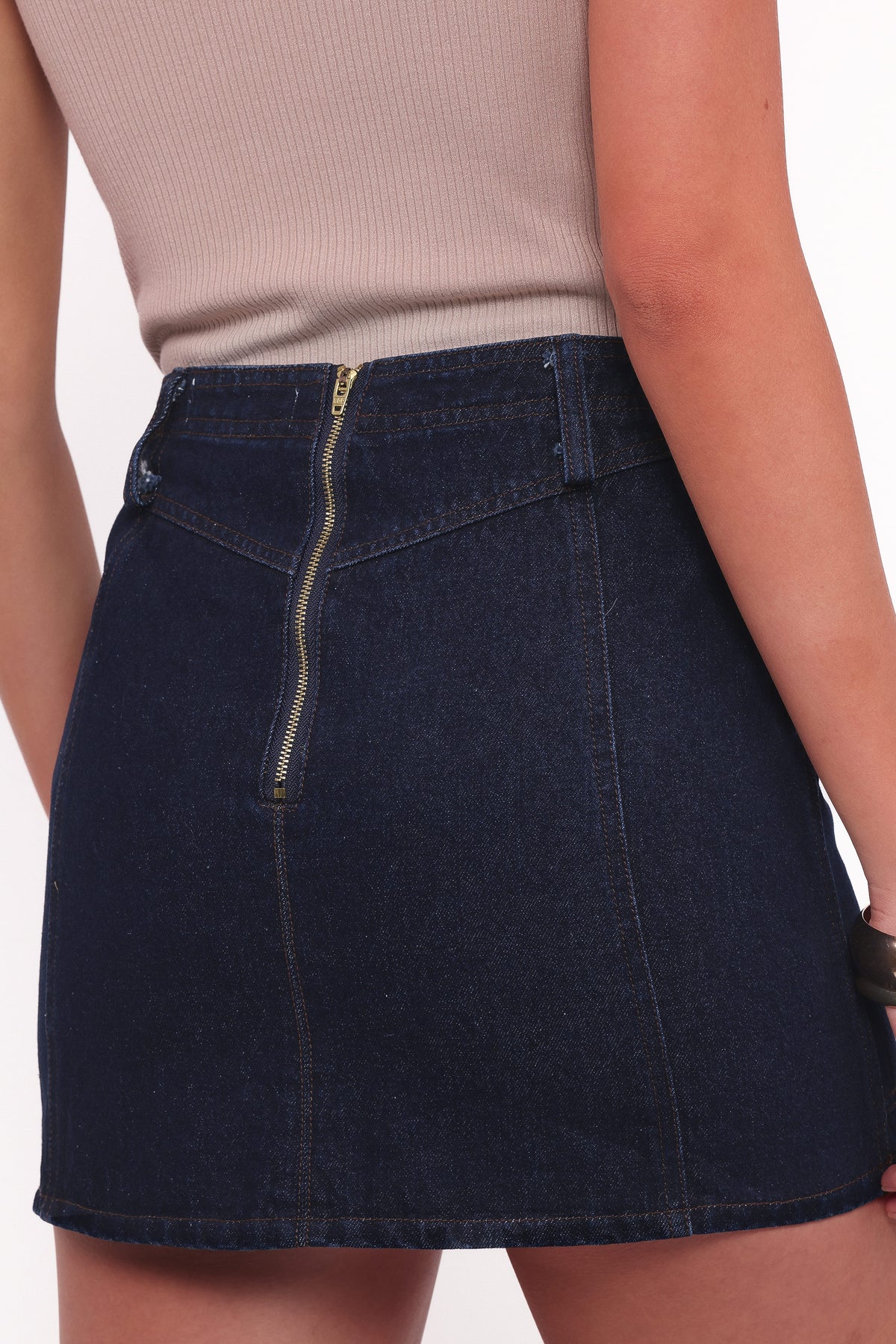 Narla Mini Skirt in Dark Denim – view 5 of 7