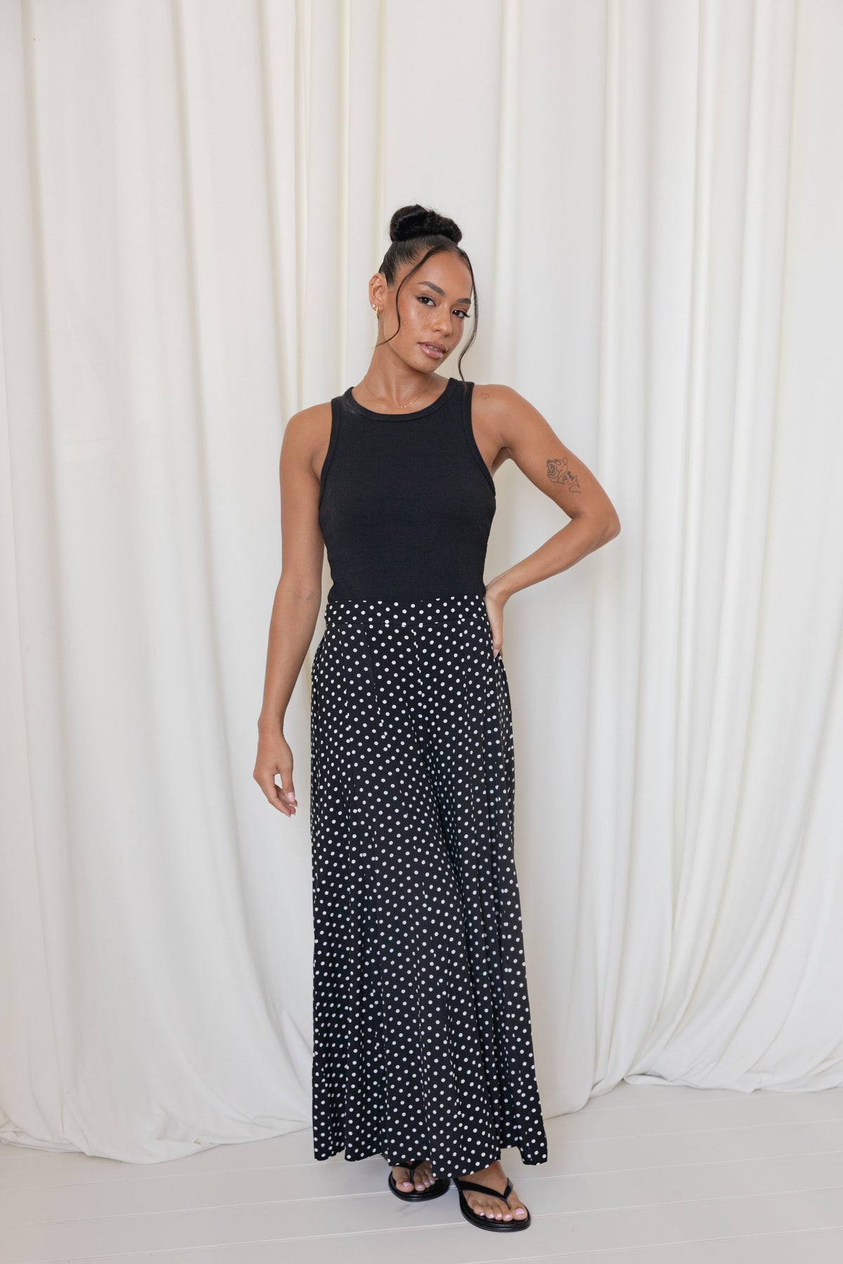Neveah Pant in Black Polka Dot – view 1 of 7
