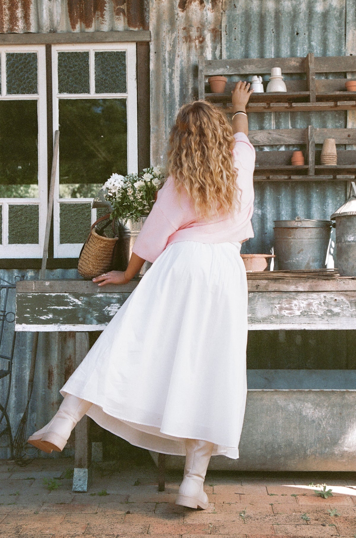 Oakley Midi Skirt in White – view 2 of 8