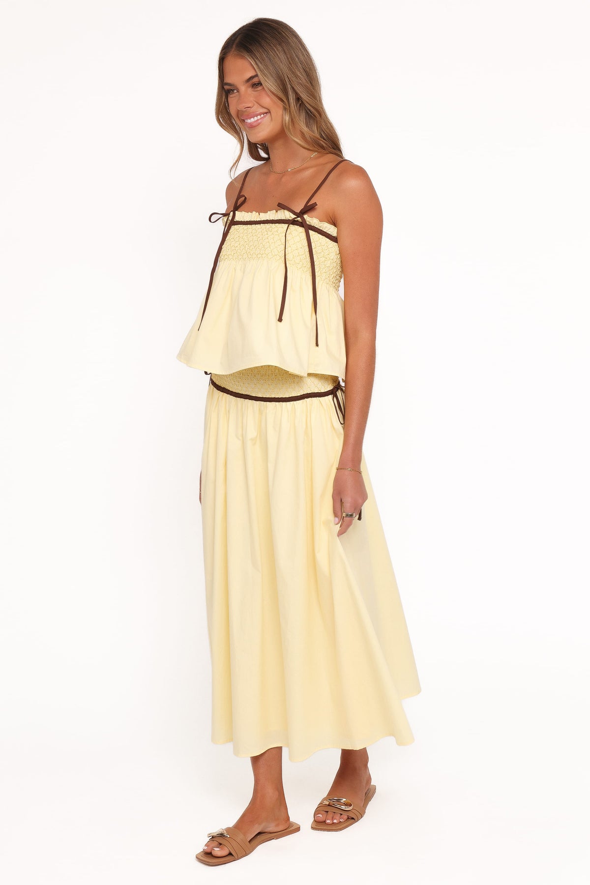 Orielle Maxi Skirt in Lemon – view 5 of 8