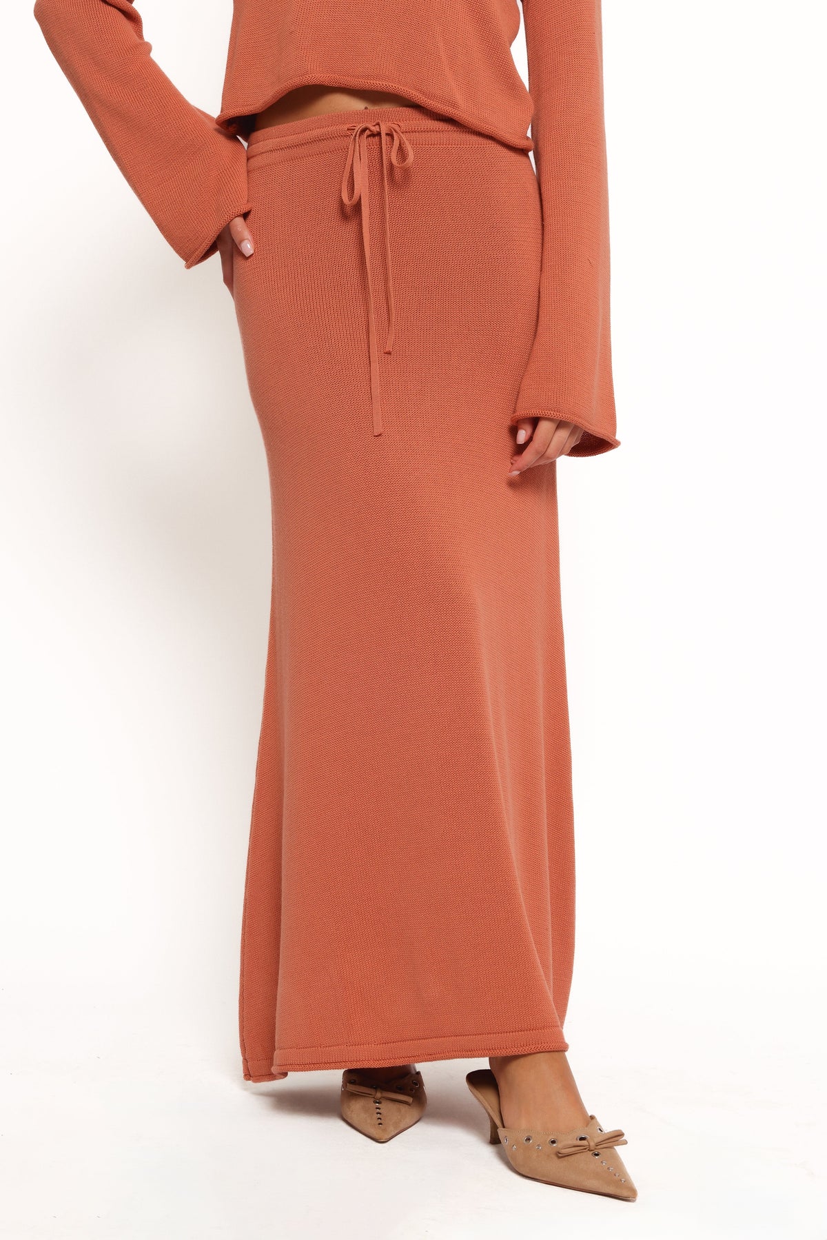 Rooney Knit Skirt in Cinnamon – view 4 of 8