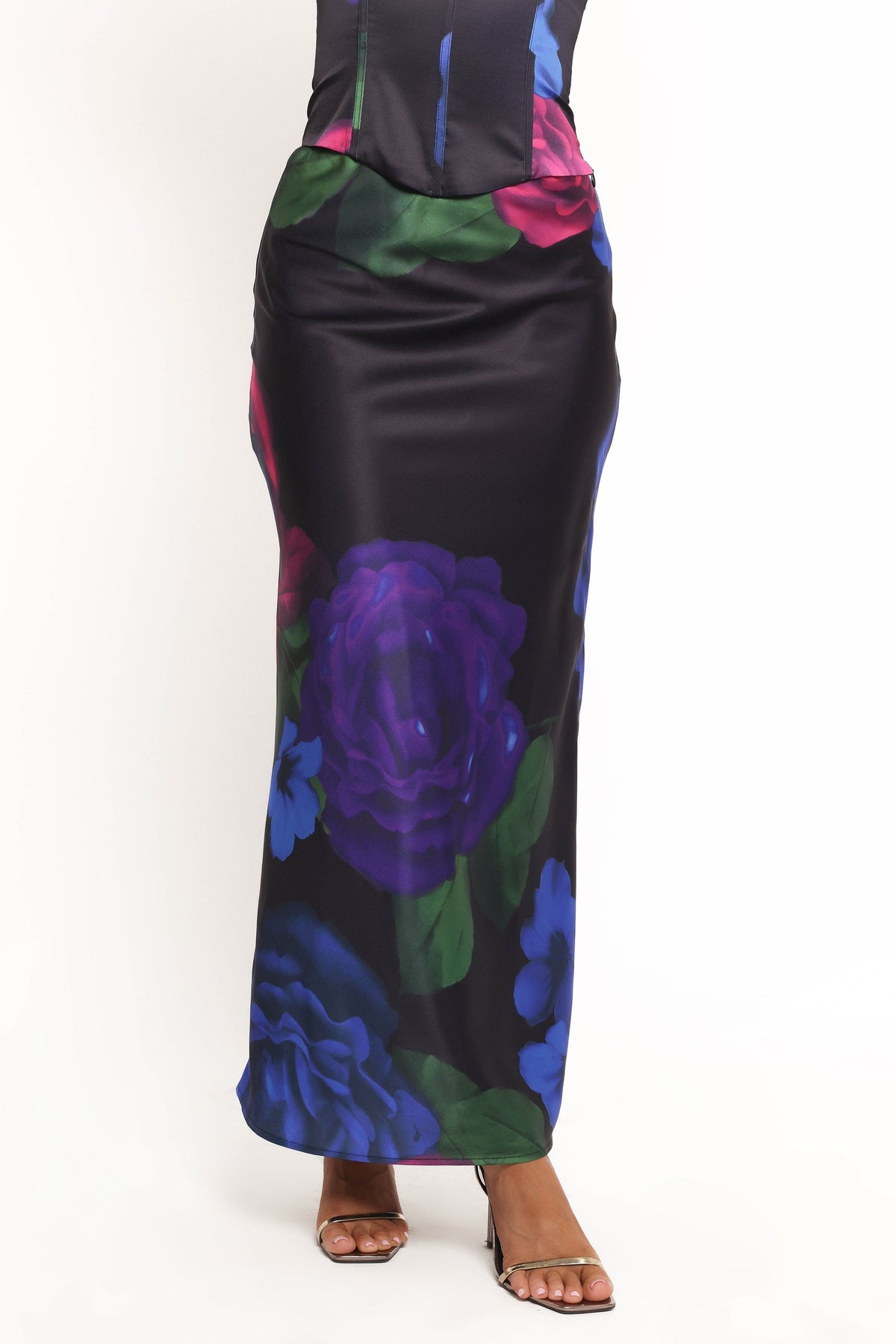 Rosalia Maxi Skirt in Pink Multi – view 2 of 6