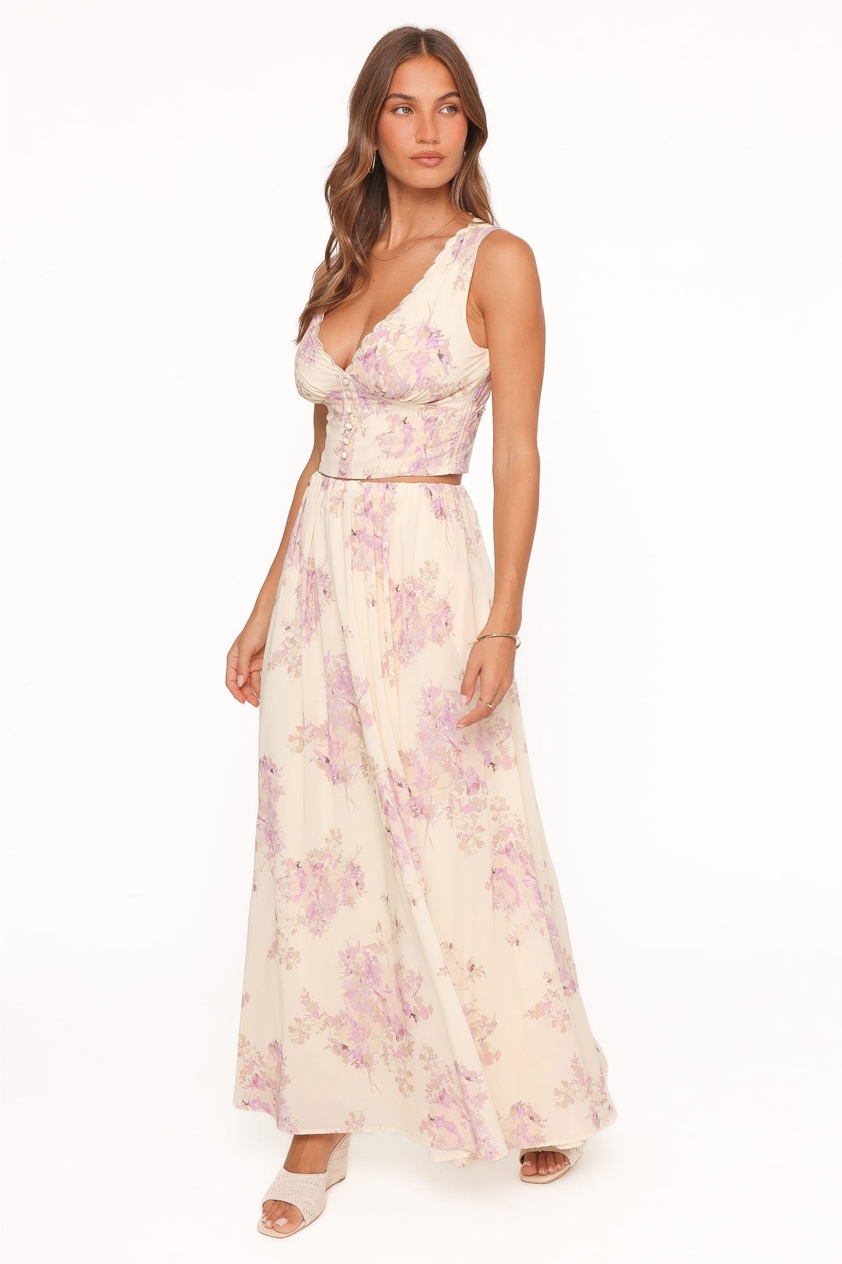 Tinsley Maxi Skirt in Lavender Floral – view 4 of 7