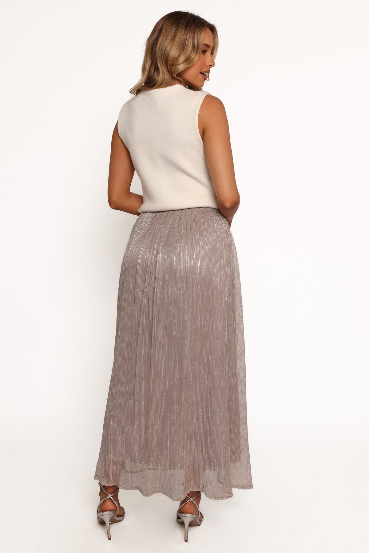 Tricia Maxi Skirt in Silver – view 6 of 9