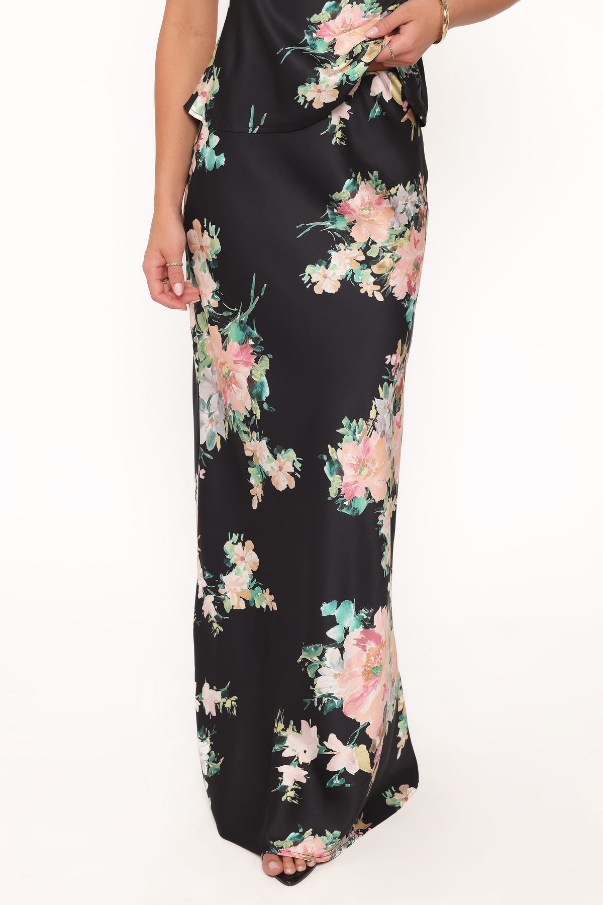 Velman Skirt in Black Floral – view 3 of 8