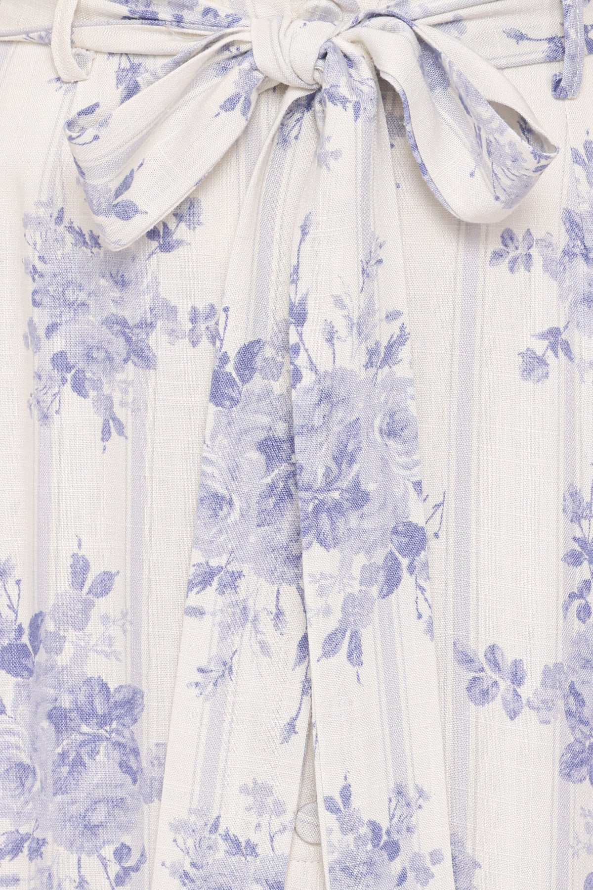 Xander Tie Waist Midi Skirt in Lilac Floral – view 5 of 5