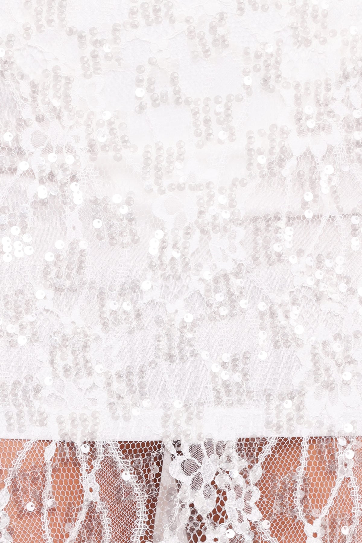 Yonder Sheer Panel Lace Maxi Skirt in White – view 6 of 7