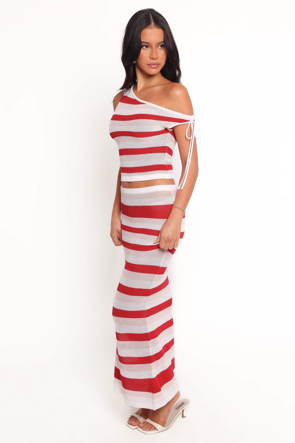 Zyon Midi Skirt in Red Multi – view 4 of 6