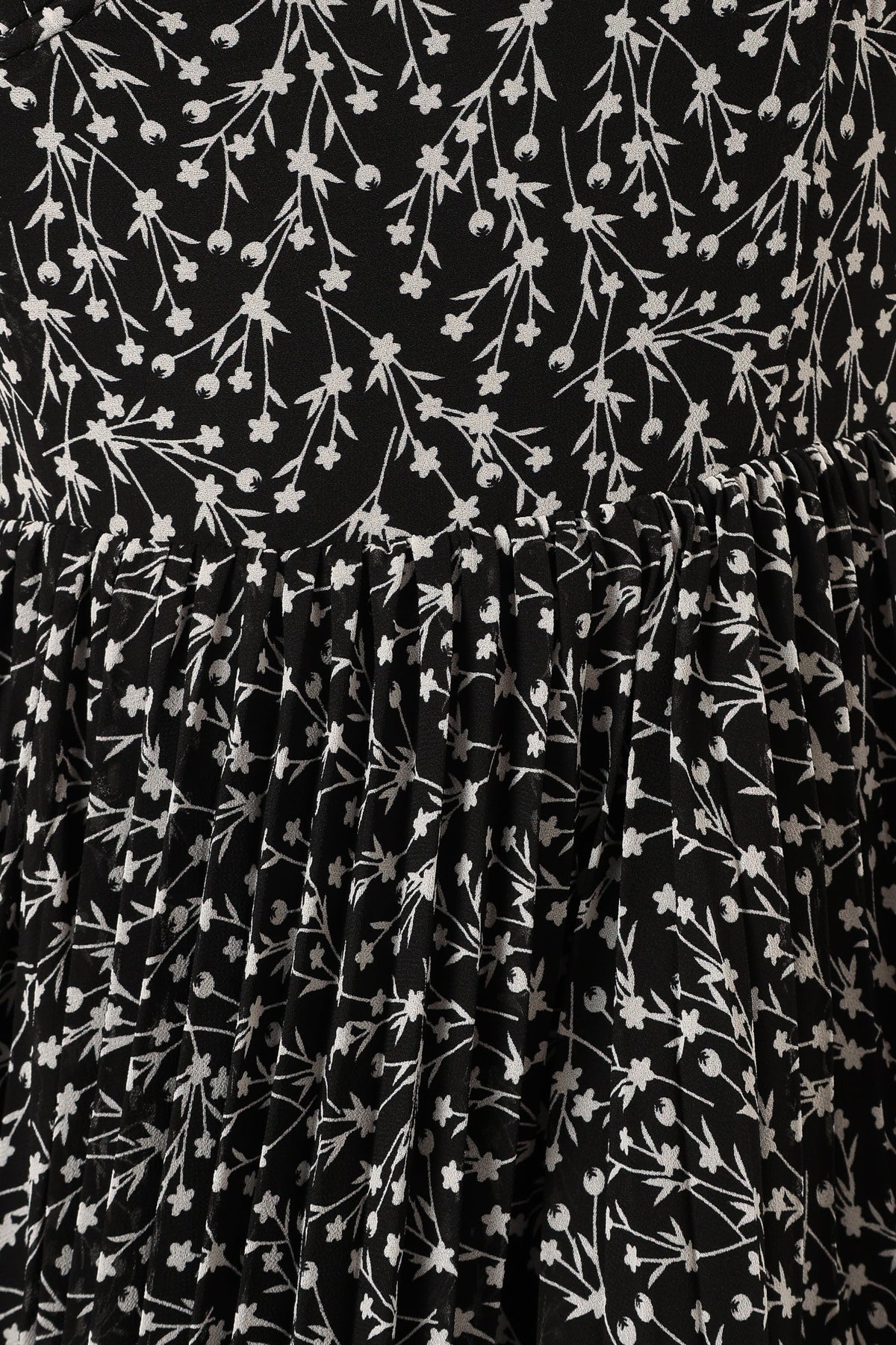 Achanti Pleated Maxi Dress in Black Floral – view 11 of 11