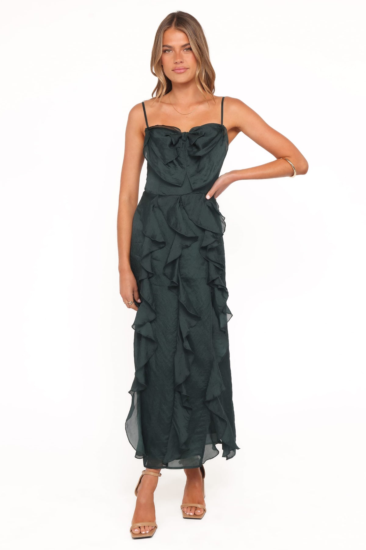 Adelyn Midi Dress in Emerald – view 5 of 6