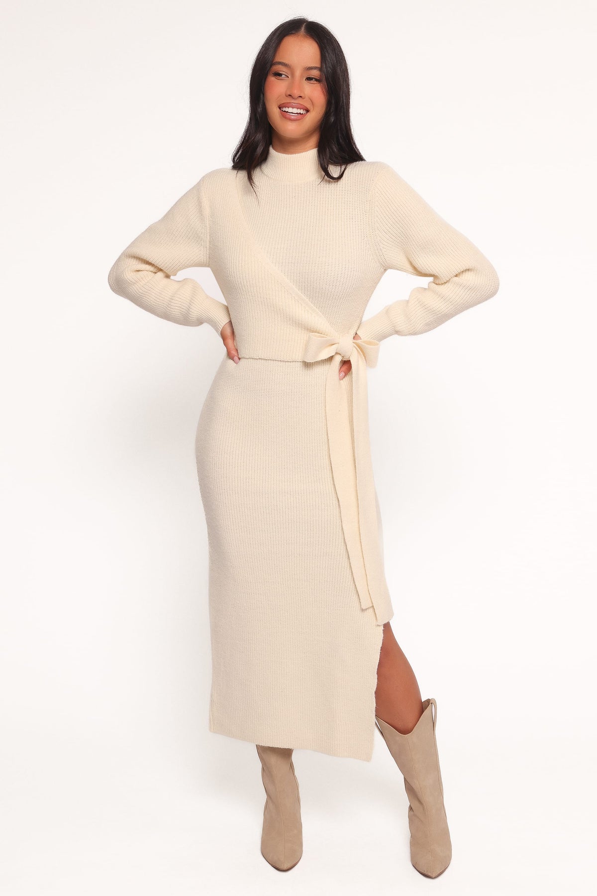 Aerin Knit Dress in Cream – view 3 of 9