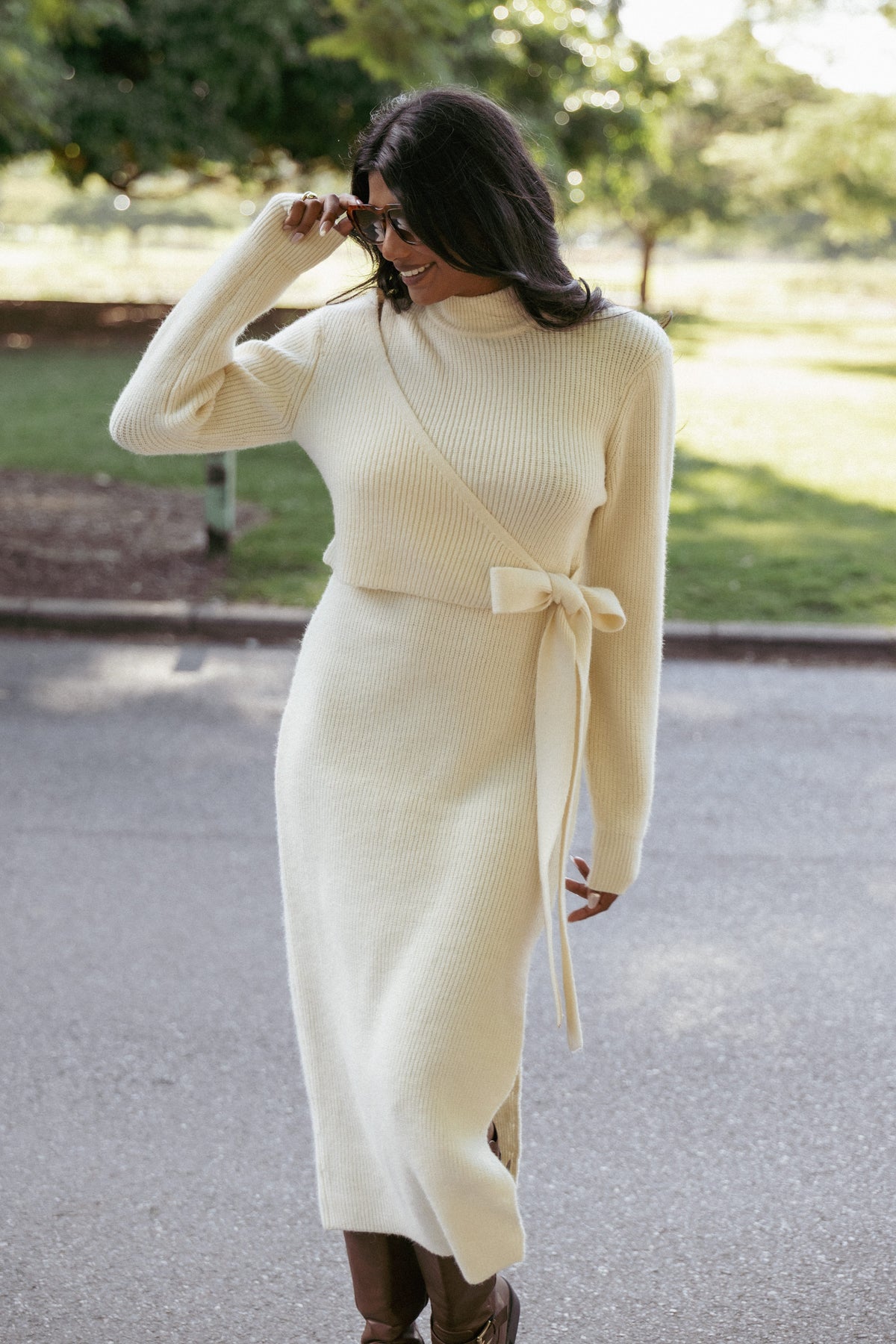 Aerin Knit Dress in Cream – view 9 of 9