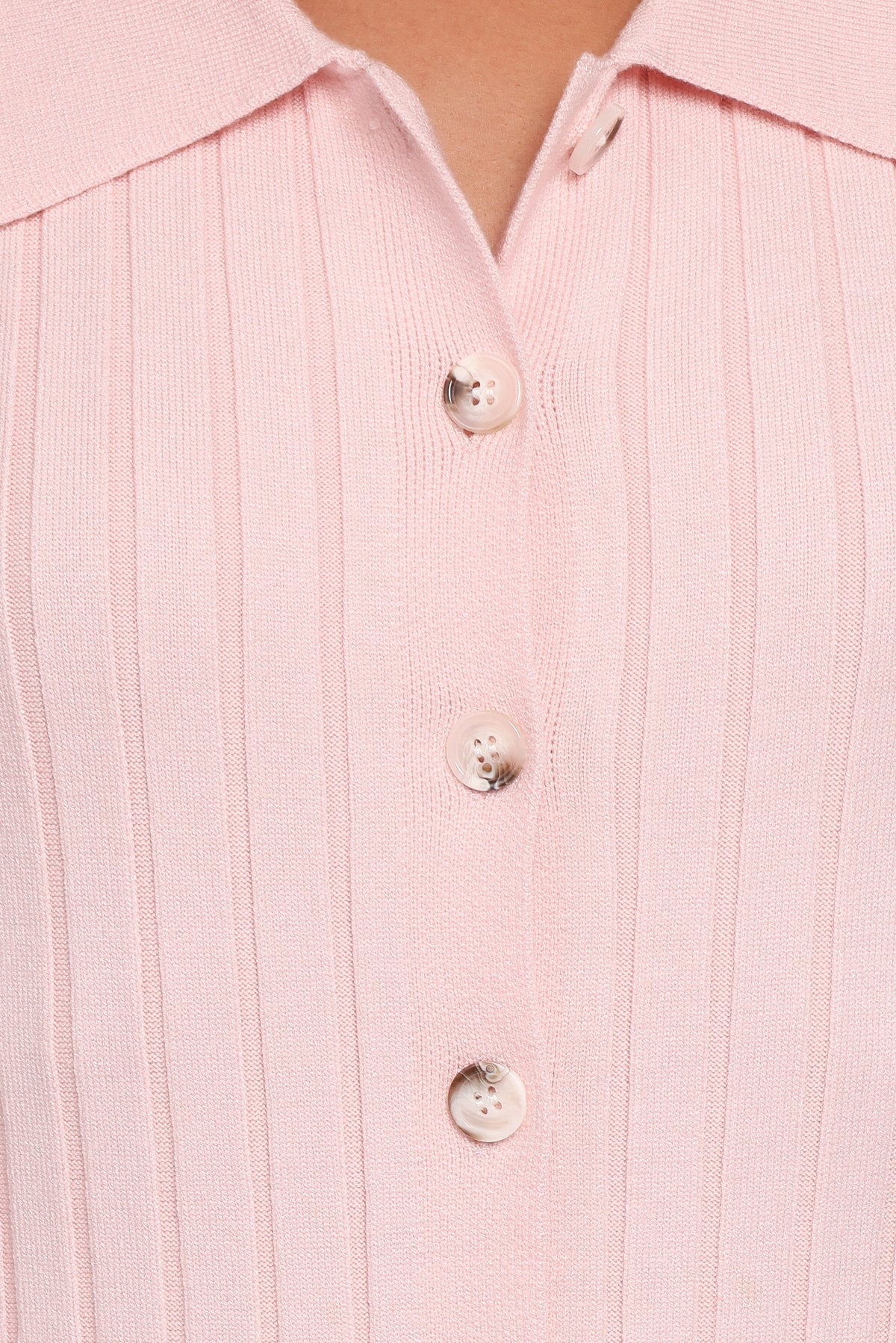 Aisha Short Sleeve Knit Midi Dress in Pink – view 6 of 6