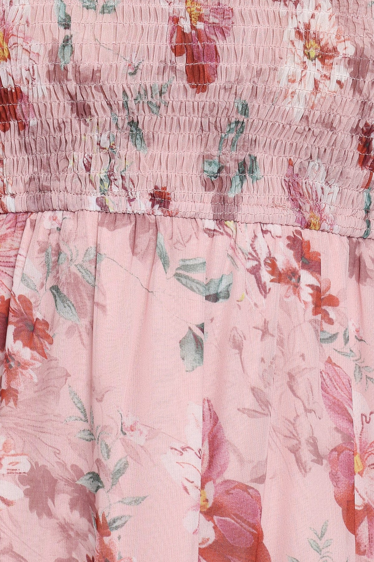 Alamea Long Sleeve Midi Dress in Pink Floral – view 6 of 6