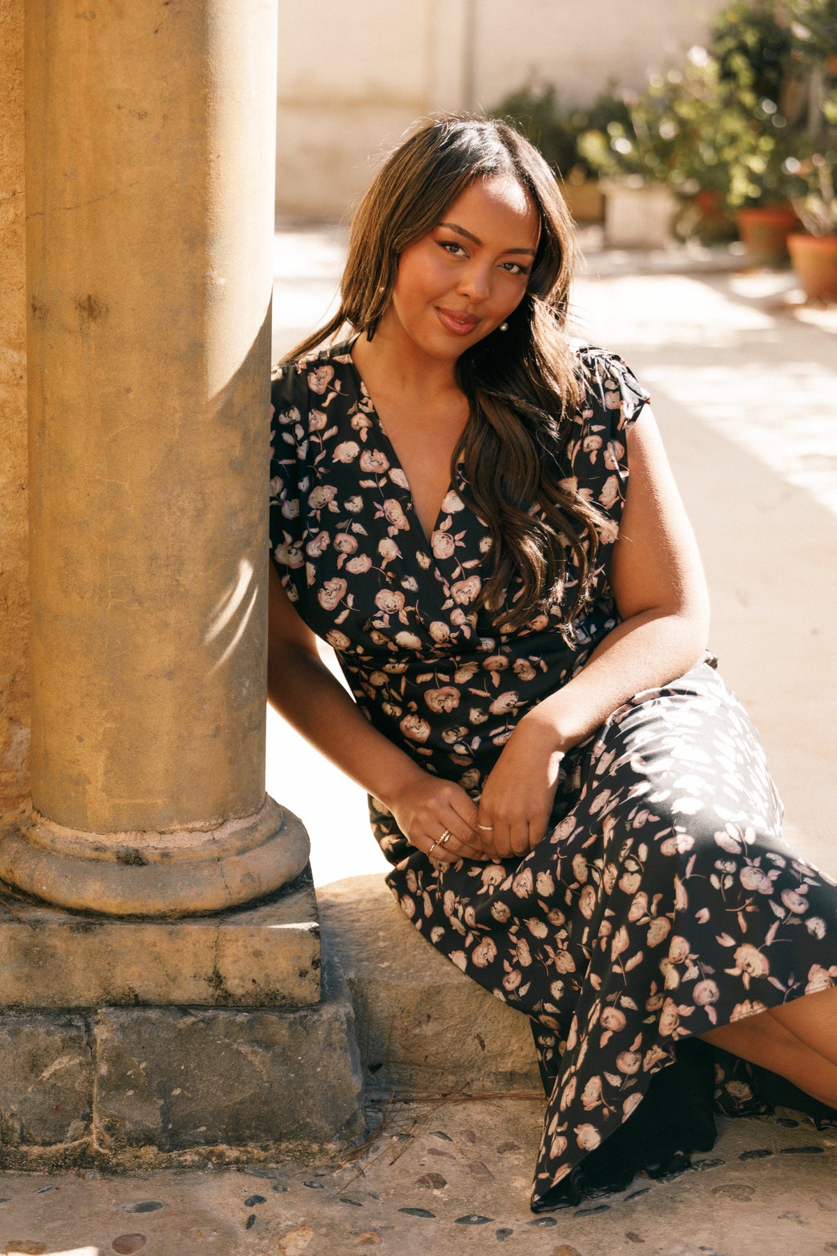 Amarlee Maxi Dress in Black Floral – view 1 of 9