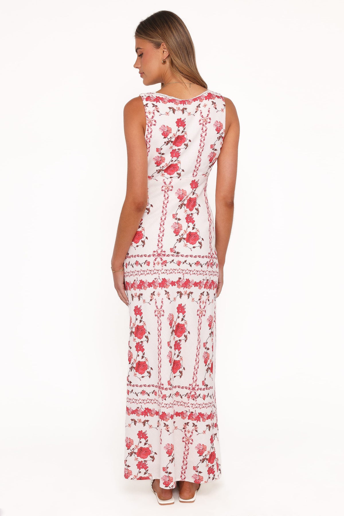 Amore Bias Cut Maxi Dress in Red Rose – view 5 of 8