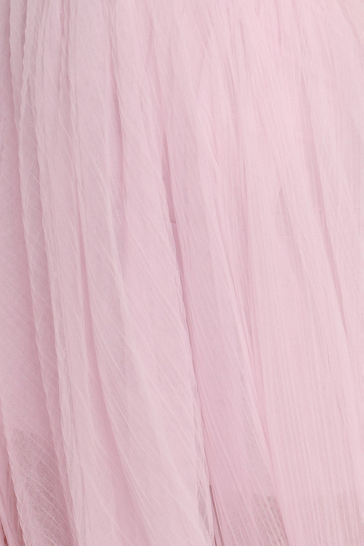 Anabella Strapless Maxi Dress in Pale Pink – view 6 of 7