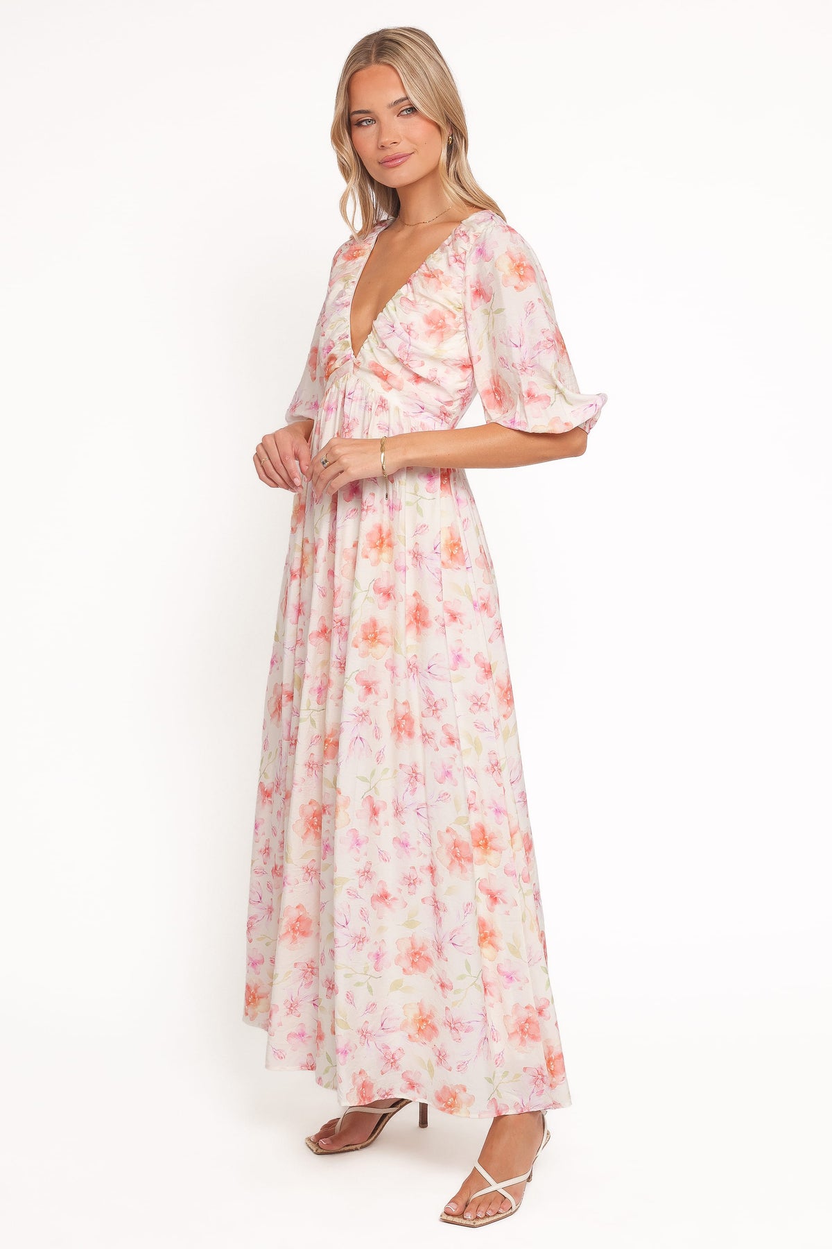 Andara Maxi Dress in White Floral – view 3 of 6