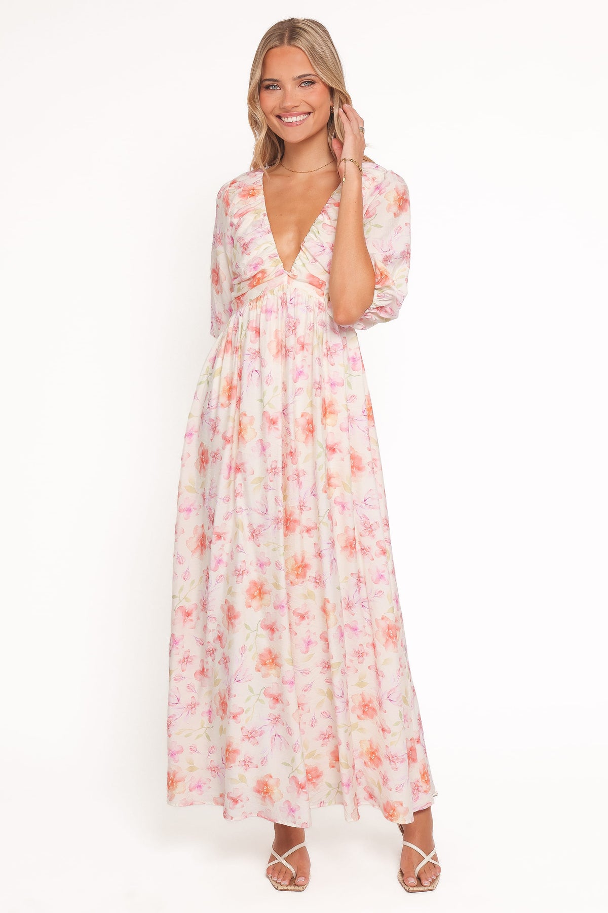 Andara Maxi Dress in White Floral – view 1 of 6