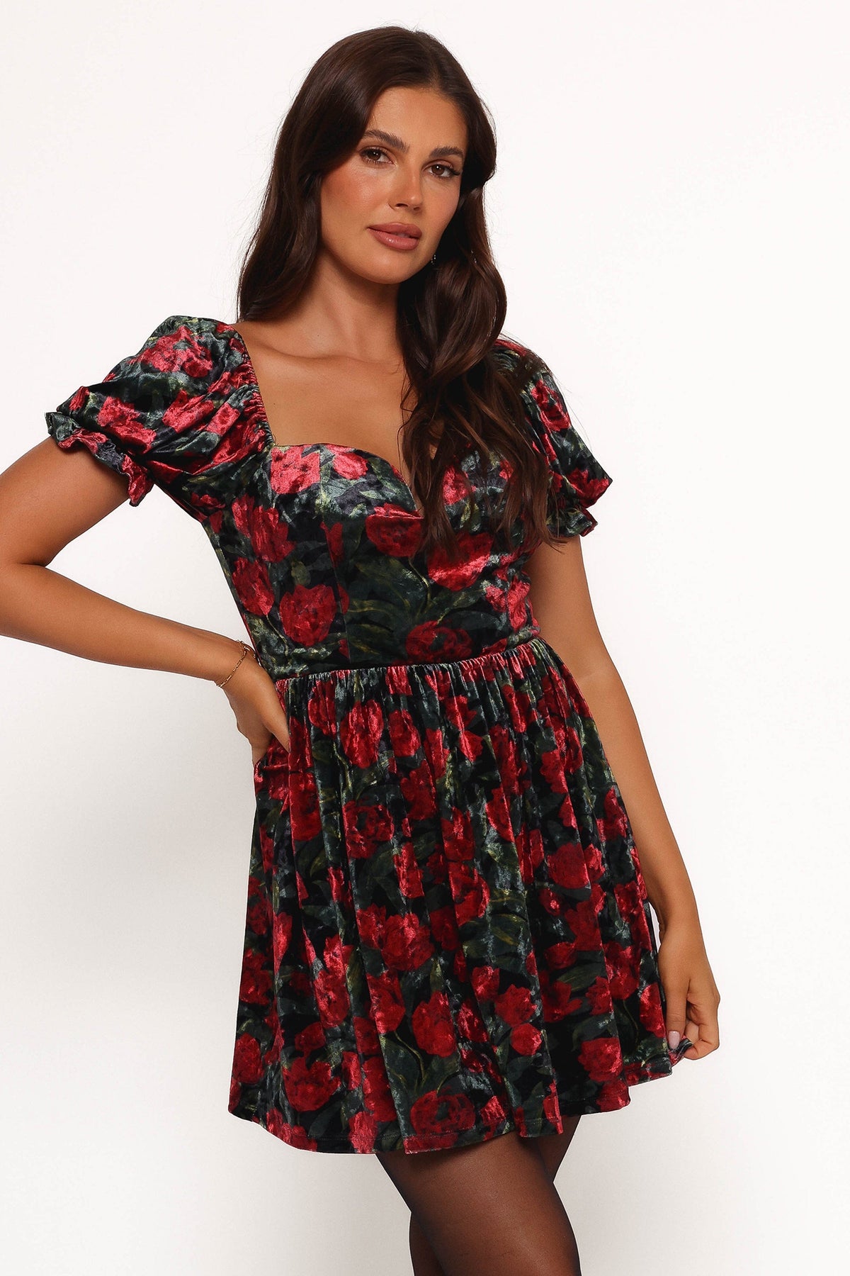 Anders Mini Dress in Black/Red – view 6 of 10