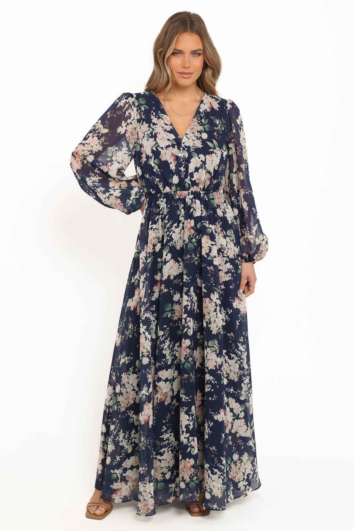 Anisa Maxi Dress in Navy Floral – view 6 of 8