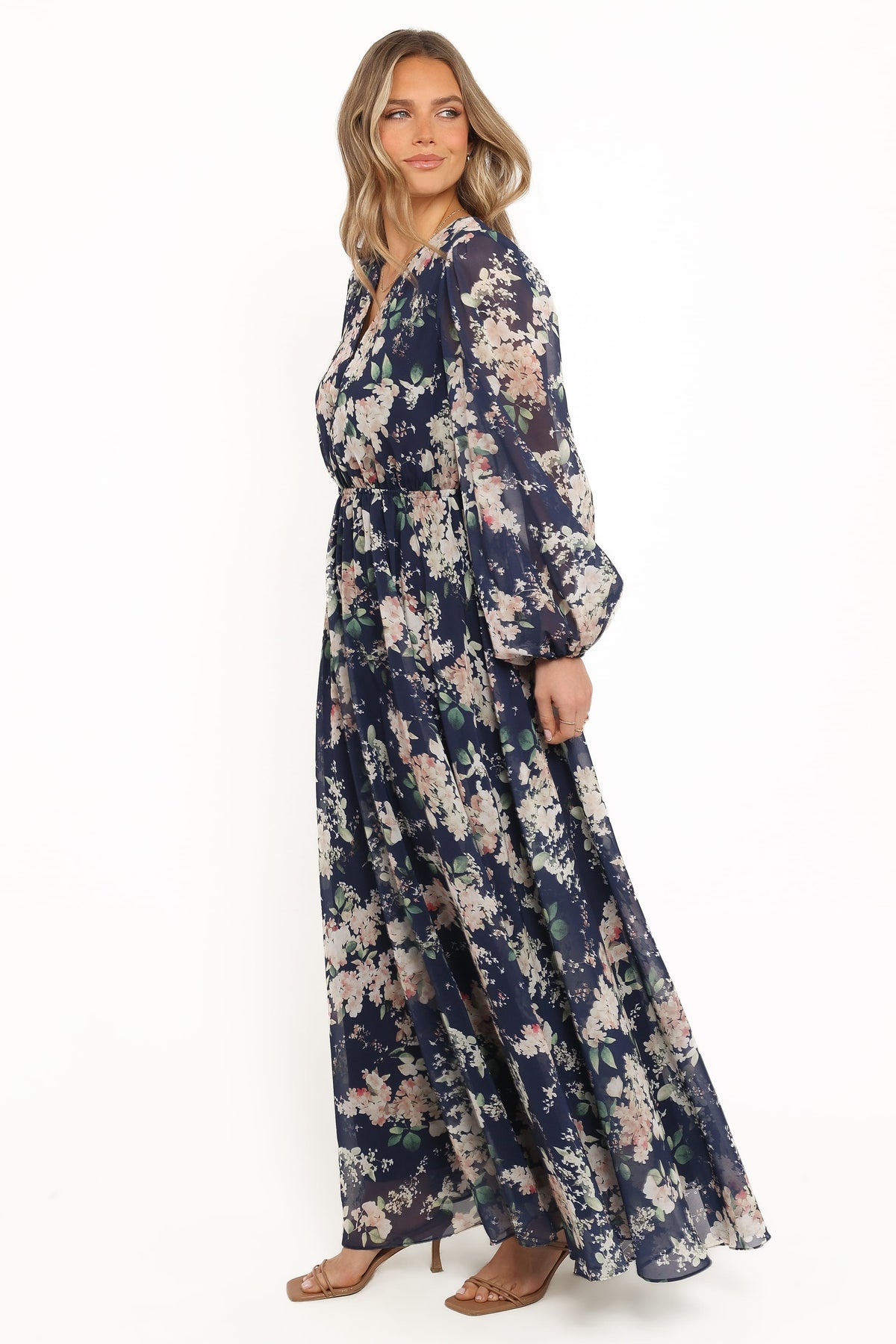 Anisa Maxi Dress in Navy Floral – view 4 of 8