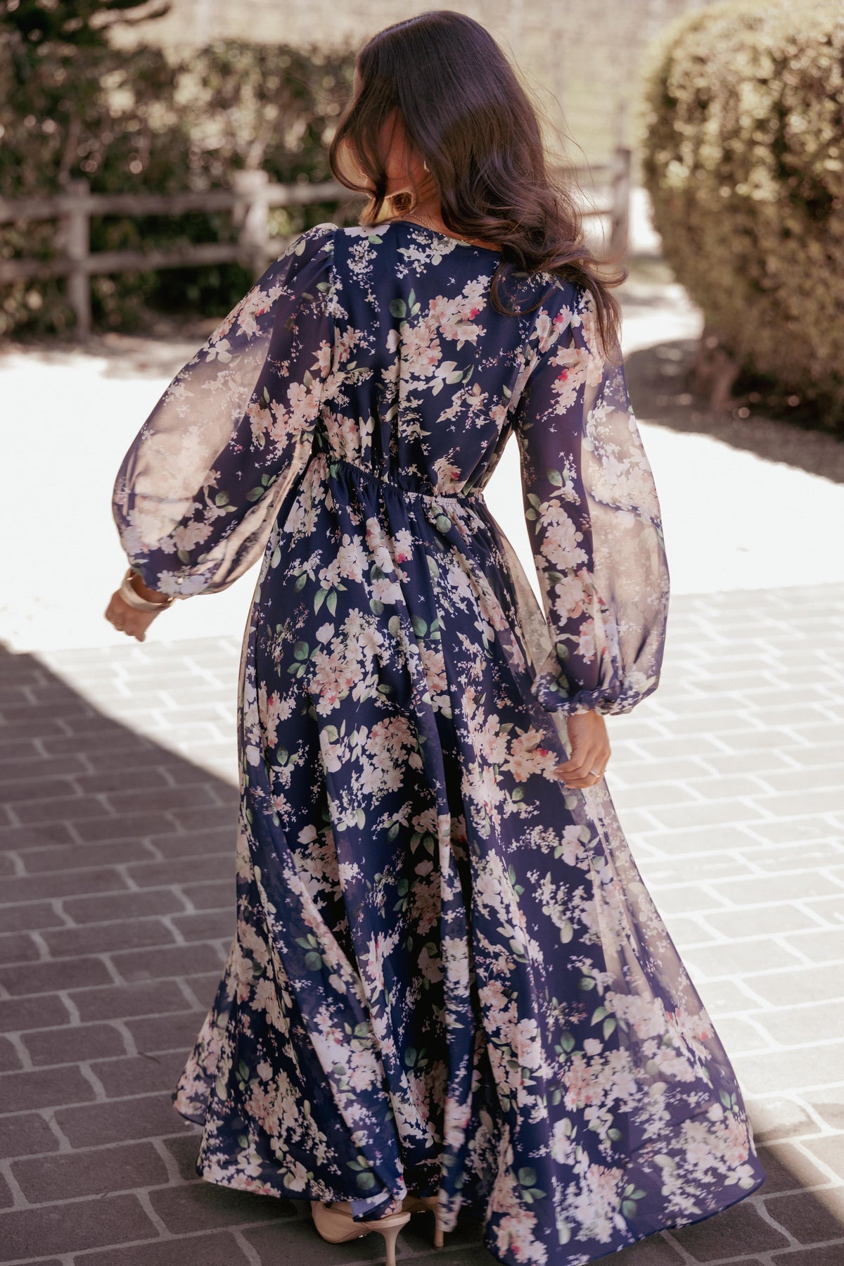 Anisa Maxi Dress in Navy Floral – view 8 of 8
